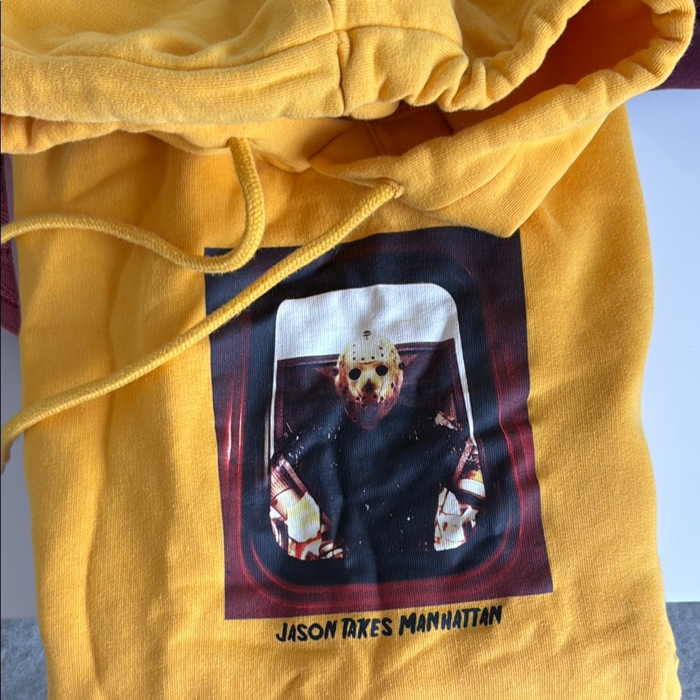 Yellow Graphic Hoodie